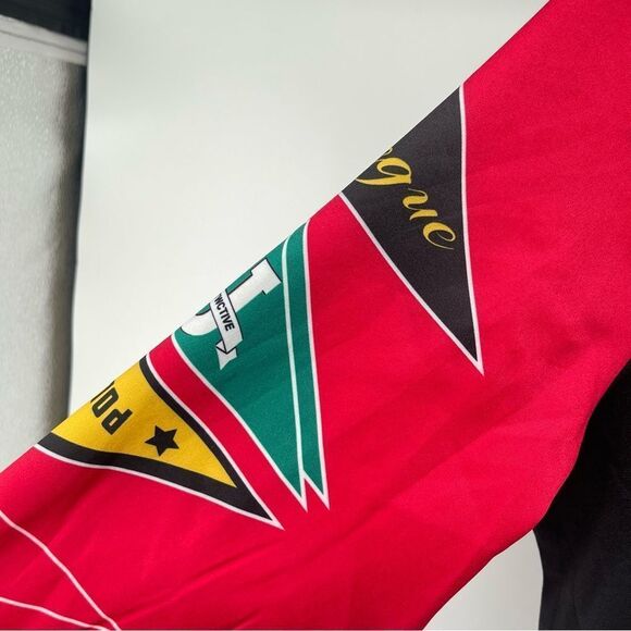 Women’s Colorblock Snap Front Lightweight 90s Letterman Varsity Jacket Small - Picture 5 of 12